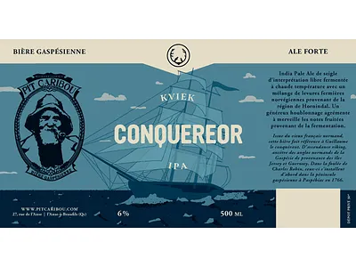 Pit Caribou - Conquereor ale beer ipa kviek microbrewery quebec schooner