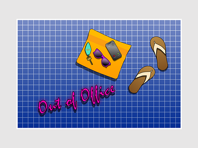 OOO 80s editorial flip flops hotel hotel key ooo out of office pool pool party poolside sandals summer swim tile vacation work