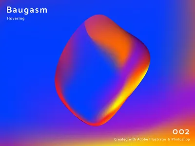 Baugasm Poster 002 abstract baugasm gradient illustrator poster texture