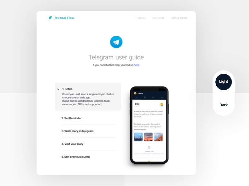 Switch to DARK animation dark dark ui principle ui ux