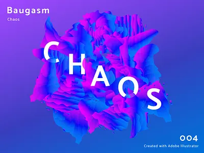 Baugasm Poster 004 abstract baugasm gradient illustrator poster