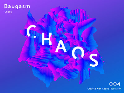 Baugasm Poster 004 abstract baugasm gradient illustrator poster
