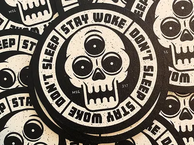 Coasters! coaster coaster design illustration msg317 skull thirdeye