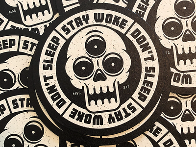Coasters! coaster coaster design illustration msg317 skull thirdeye
