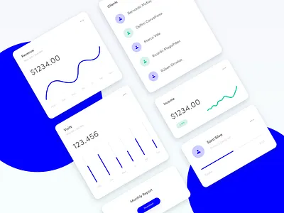 Web App Analytics Cards adobe xd analytics analytics chart analytics dashboard blog manager cards cards ui chart concept crm dashboard dashboard app interaction shop shop manager software ui animation ui design web design web app