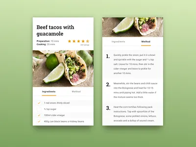 DailyUI 040 - Recipe 040 cooking dailyui dailyui 040 recipes