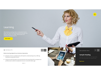 Leraning Portal branding clean design flat minimal typography ui