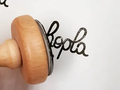 Hopla logo stamp brand brand design branding identity logo logo design logotype stamp stamp design stamping typography