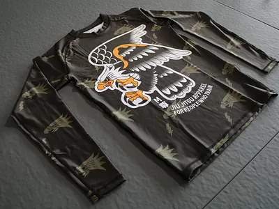 Wings of Victory Rash Guard apparel design branding design illustration