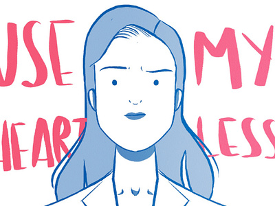 I should use my heart less book bookcover bookcovers character design diseño feminism feminist flat girl girl boss girl character ilustracion ilustración libro procreate strongwomen tech womam women