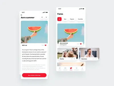 Aeroexpress Mobile App design design app ios mobile app moscow red station summer tickets travel ui ux