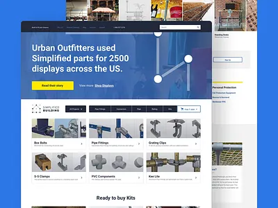 Simplified Homepage design fathomanddraft uidesign uxdesign