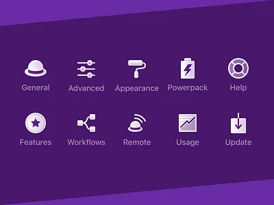 Custom Alfred Preference Icons alfred app app preferences icons macos preference icons