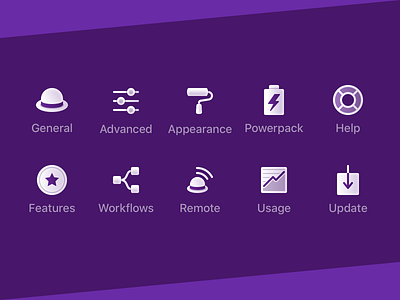 Custom Alfred Preference Icons alfred app app preferences icons macos preference icons