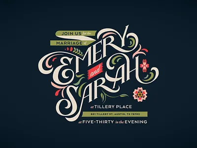 My (almost) Official Wedding Invite handlettering lettering typography wedding invitation wedding invitations wedding invite