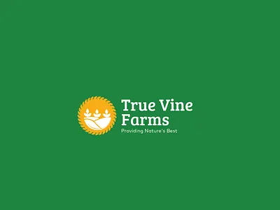 True Vine Logo brand design brand identity branding farm farming illustraion logos logotype uiux