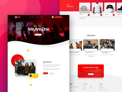 Citizen Bridge agency branding charity design logo rezfelix seahawks slide slider theme design theme for wordpress typography ui ux web webdesign website wordpress