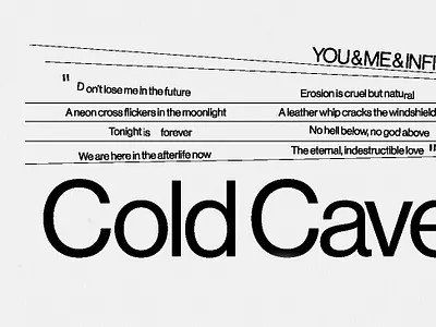Cold Cave poster detail. design graphic design graphicdesign layout poster print typography
