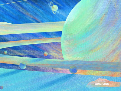 planet illustration practice-part design illustration photoshop planet