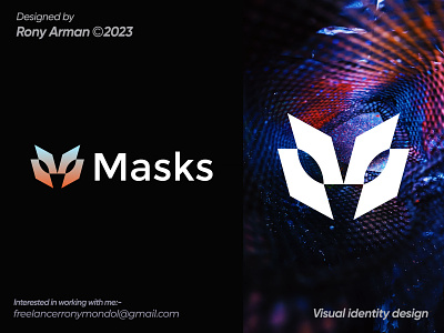 Masks logo brand identity branding brandmark creator logo logo logo design logos mask logo masks modern logo popular logo simple symbol visual identity