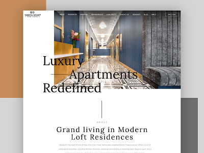 Landing Page for Real Estate architecture interior design landing page real estate web design