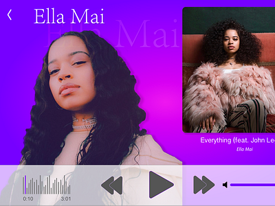 Daily UI Challenge Day 9 Music Player adobexd dailyui