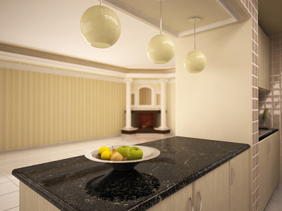 Classic interior 3d 3d modeling classic rendering