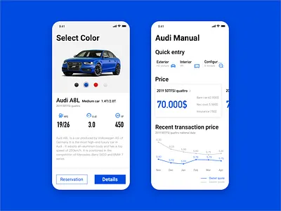 Audi app ui ux