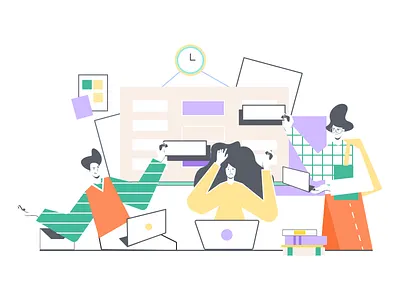 Task Manager Illustration character creative design design digital art draw flat graphic design hand drawn illustration ui vector