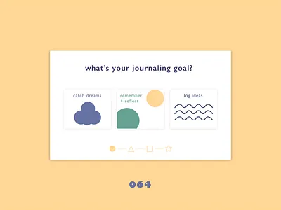 Daily UI Challenge - Day 64 064 branding daily ui dailyui design flat journal onboarding pattern patterns shapes ui ux website