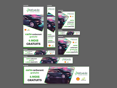 Carte Carburant Banner Design ad advertisement banner banner ad design google ads illustration instagram banner nisha nisha droch nisha f1