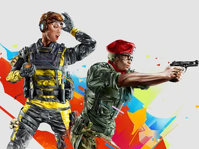 Finka-Alibi esports games illustration portrait r6 ubisoft visual