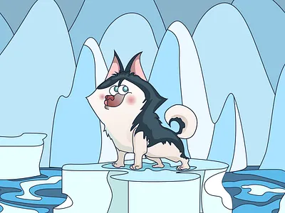 Siberian Husky illustration