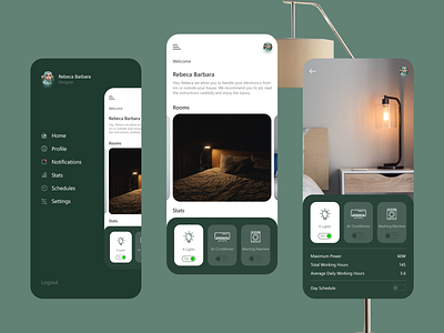 Smart Home animation app brand branding clean design flat icon icons illustration illustrator ios logo minimal mobile type typography ui vector web