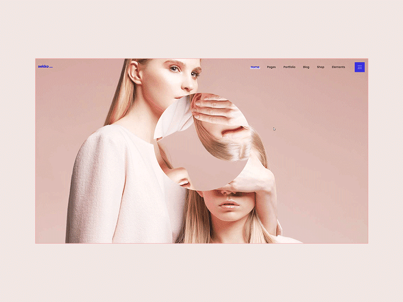 Sekko - Portfolio Single Vertical Loop animation branding creative design graphic graphic design hello dribbble illustration interface loop minimal modern pastel portfolio showcase typography ui ux web website