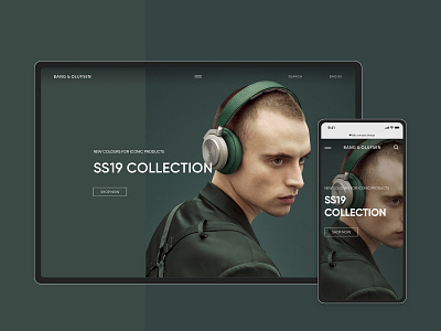 Bang & Olufsen Online Store (UI CONCEPT) branding design ecommerce shop minimal typography ui web website