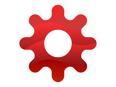 Sprocket brand branding design gradient icon logo mark simple vector