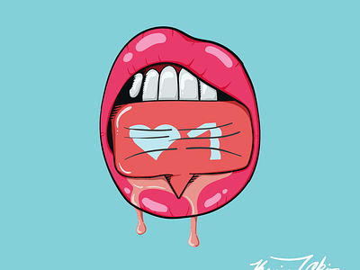 Hungry clean concept creative graphic design illustration vector