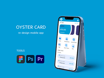 Oyster card app redesign app digital human centered design product ui ux