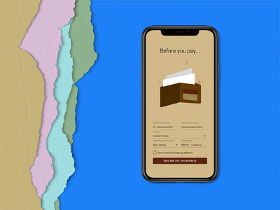 Delivery Address branding checkout clean delivery design ecommerce flat illustration indigo.design material mobile simple ui ux vector