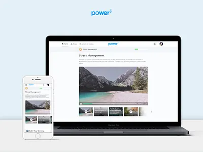Course Detail Page - Power8 counseling doctor education health care landing mentalhealth mobile responsive psychology stress ui ux video web