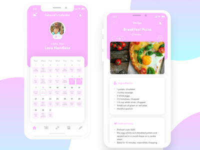 BURN: Rebecca Louise Fitness mobile app android app burn fitness ios mobile ui ux
