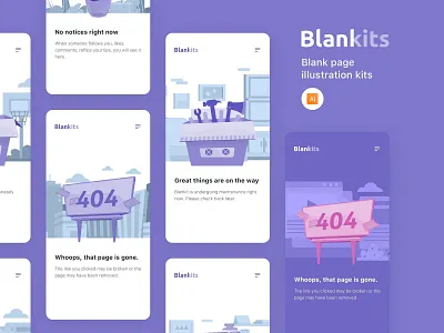 Blankits - Blank page illustration kits blank page error page illustration web