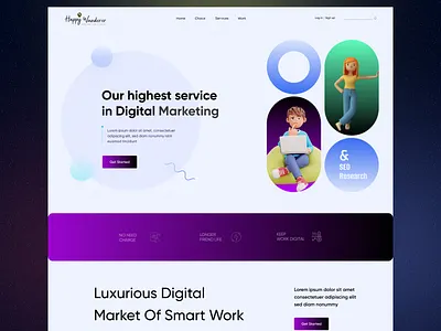 Digital Marketing - Web Design agency agency website bold company creative creative agency creative direction digital agency home page landing page marketing portfolio professional swiss style ui ux web web design website website design