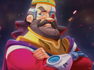 Characters Design: The King avatar character crown fantasy game gamedsgn hero king mascot original character twitch weirdsgn