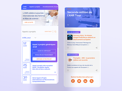 Health and science App #2 app article blue health health app science timeline ui