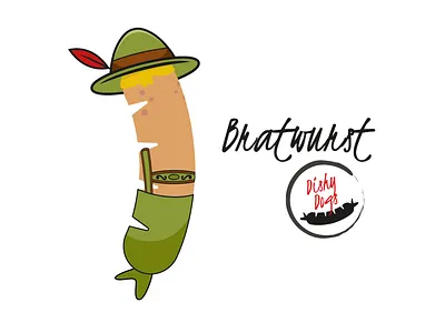 Dishy Dogs - Bratwurst Sausage Character branding branding and identity character design design fmcg food illustration sausgages vector