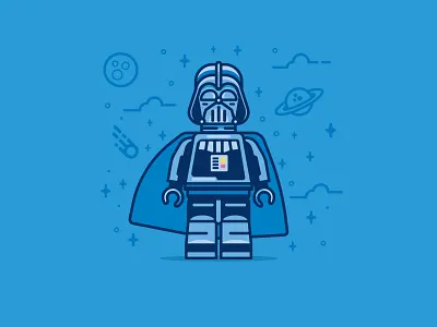 To the dark side you go bold character darth vader darthvader flat flat design icon illustration lego retro space star wars