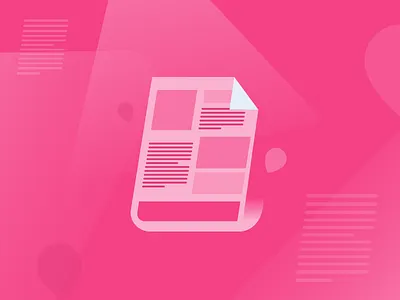 Newsletter flat news newsletter paragraph pink pinky text