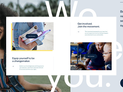 EROC – Website Style #1 layout non profit nonprofit ui web website